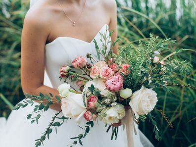 Bride outdoors