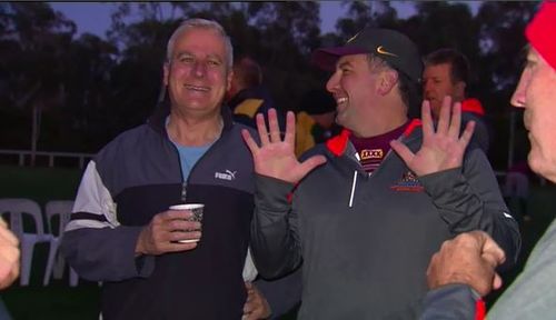 Deputy Prime Minister Michael McCormack was up bright and early for the annual State of Origin clash. Picture: 9NEWS