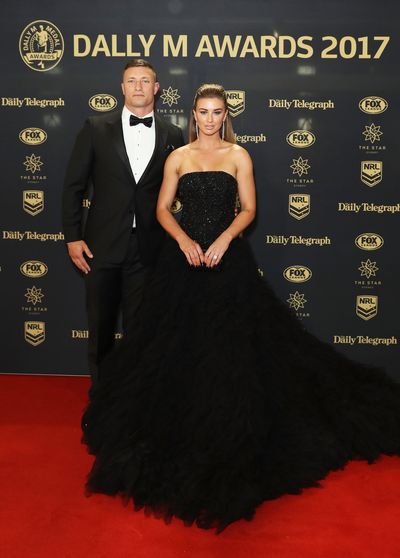 Tariq Sims of the Dragons with wife Ashleigh&nbsp;