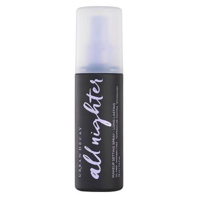 The answer to perfect makeup all day -&nbsp;<a href="https://www.mecca.com.au/urban-decay/all-nighter-long-lasting-makeup-setting-spray/V-026730.html?cgpath=makeup" target="_blank">Urban Decay All Nighter Long Lasting Makeup Setting Spray 118ml, $49</a>