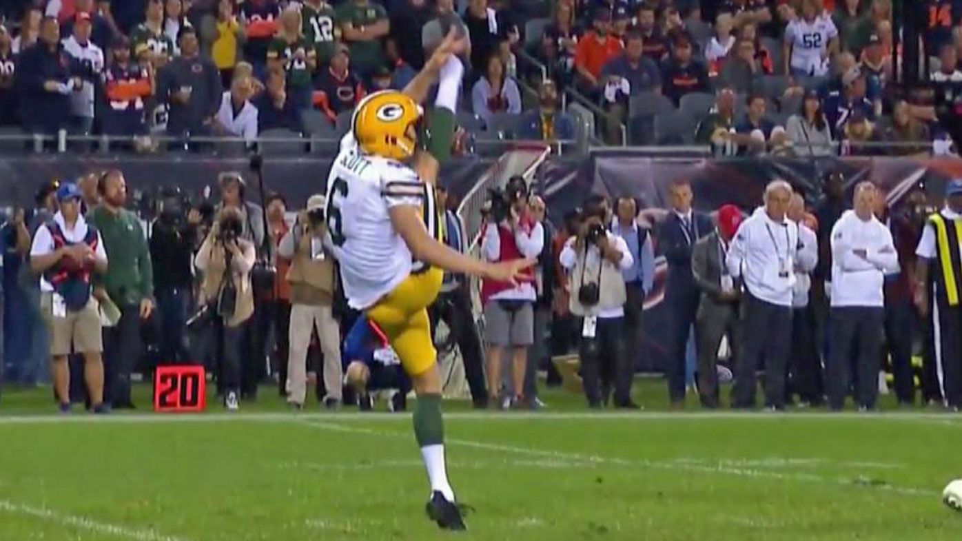 Packers rookie punter J.K. Scott showed off his skills in his NFL debut