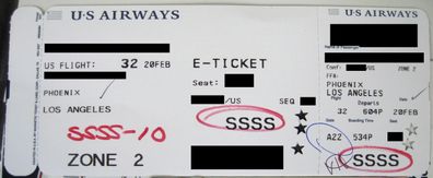 Boarding pass SSSS