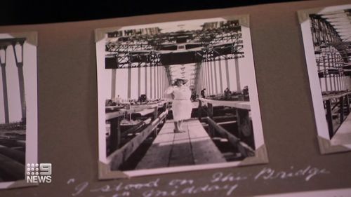 Historians are looking to find the woman who documented the building of Sydney Harbour Bridge.