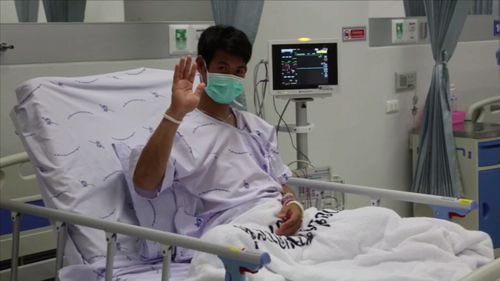 The Thai boys are set to be released from hospital on Thursday. Picture: Supplied.