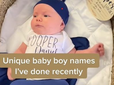 Woman who makes personalised baby clothes shares most unusual name