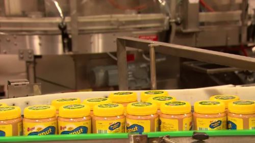 Bega has added peanut butter to its product portfolio. (9NEWS)