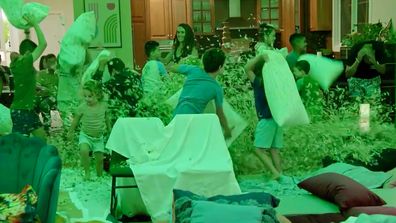 Parental Guidance Season 1: Epic pillow fight during sleepover challenge