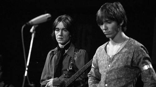 Stevie Wright (right) with Easybeats bassist Dick Diamonde in 1968. (Getty)