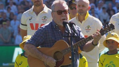 John Williamson didn't know if True Blue was the right Bondi tribute - until he sang it