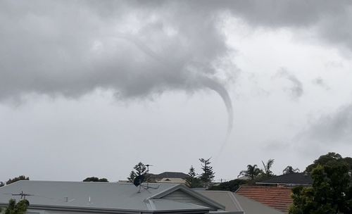 A waterspout sighted near Dee Why.