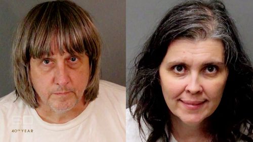 The mugshots of David and Louise Turpin.