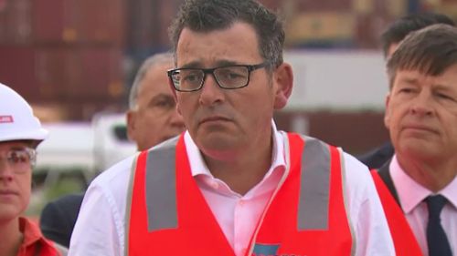 Daniel Andrews spoke about the controversial project today. (9NEWS)