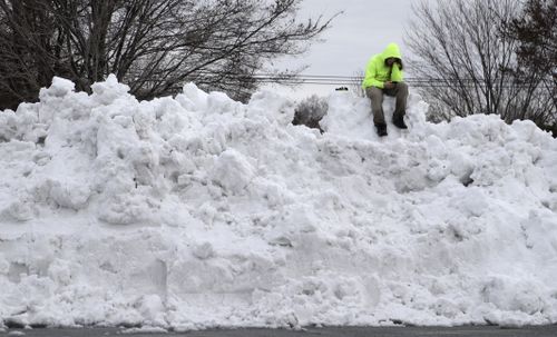 Snow was three metres high in some states.