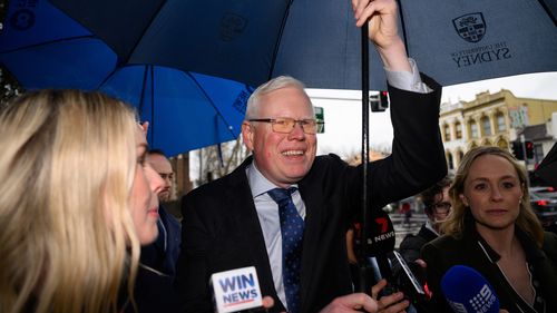 Gareth Ward arrives at the Darlinghurst Courthouse in Sydney, Wednesday, July 30, 2025.