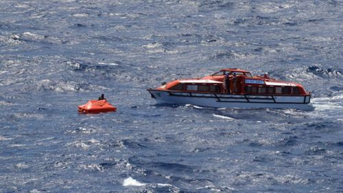 Three sailors were saved by a P&O cruise ship.