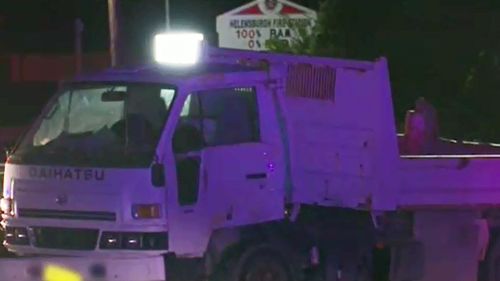 The truck was parked and unattended. (9NEWS)