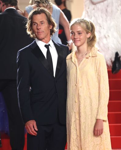 Hazel Moder and Daniel Moder attend the "Flag Day" screening during the 74th annual Cannes Film Festival on July 10, 2021 in Cannes, France. 