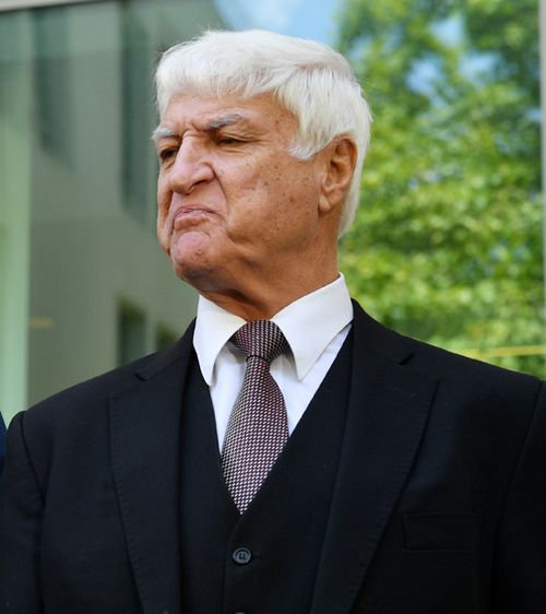 Bob Katter has said he isn't sorry for driving through water in North Queensland during recent flooding because he believes too many roads were unjustifiably closed during the inundation. Picture: AAP