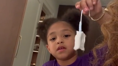Serena Williams has shared her daughter's new 'cat toy' on TikTok.