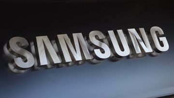 The Samsung sign logo in New York. (AFP)