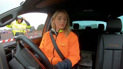 Jenny is confident she can snatch first place in the driving challenge