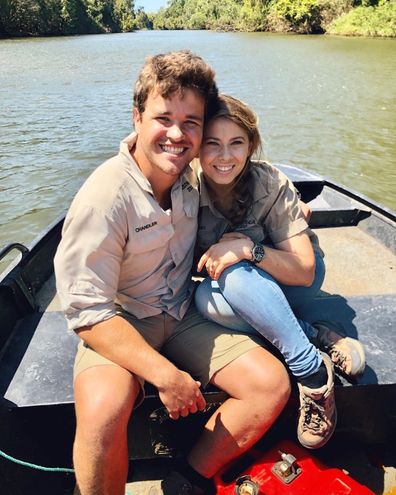 Bindi Irwin, Chandler Powell. relationship, riding boat, Australia