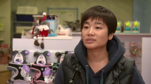 Store manager Brook Chuang pleaded for the puppies' safe return. (9NEWS)