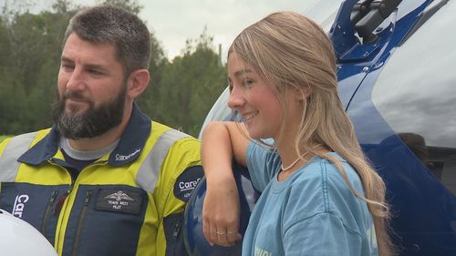 Sydney teenager meets Careflight medical team a year after serious boating accident.