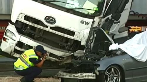 One dead after car collided with semi-trailer in Brisbane