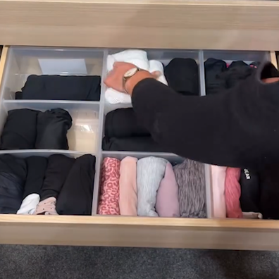 Paula used her Kmart organizer to organize closets