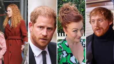 Red-haired celebrities - Nicole Kidman, Prince Harry, Shelly Horton, Rupert Grint