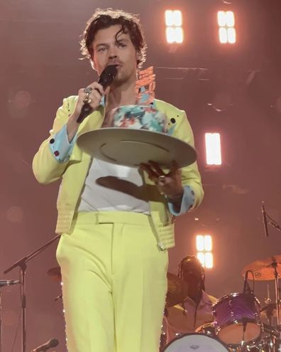 A﻿fter camping out overnight Sydney fans have finally seen Harry Styles take to the stage for the first of his two sold out shows ﻿at Accor Stadium.