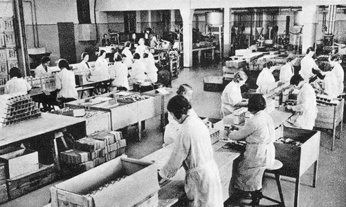 The Temmler factory where Pervitin was manufactured.