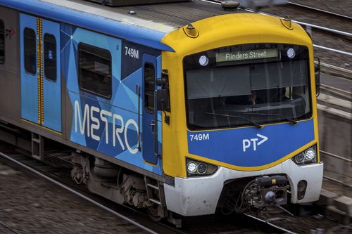 MELBOURNE, AUSTRALIA - OCTOBER 11  Generic image of metro trains at Southern Cross station on October 11, 2022 in Melbourne, Australia. (Photo by Darrian Traynor)