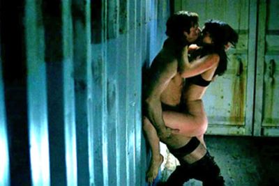 Eric (Alexander Skarsgård) and Nora's (Lucy Griffiths) sizzling against-the-wall sex scene. Erm, aren't you guys meant to be brother and sister? Awks!