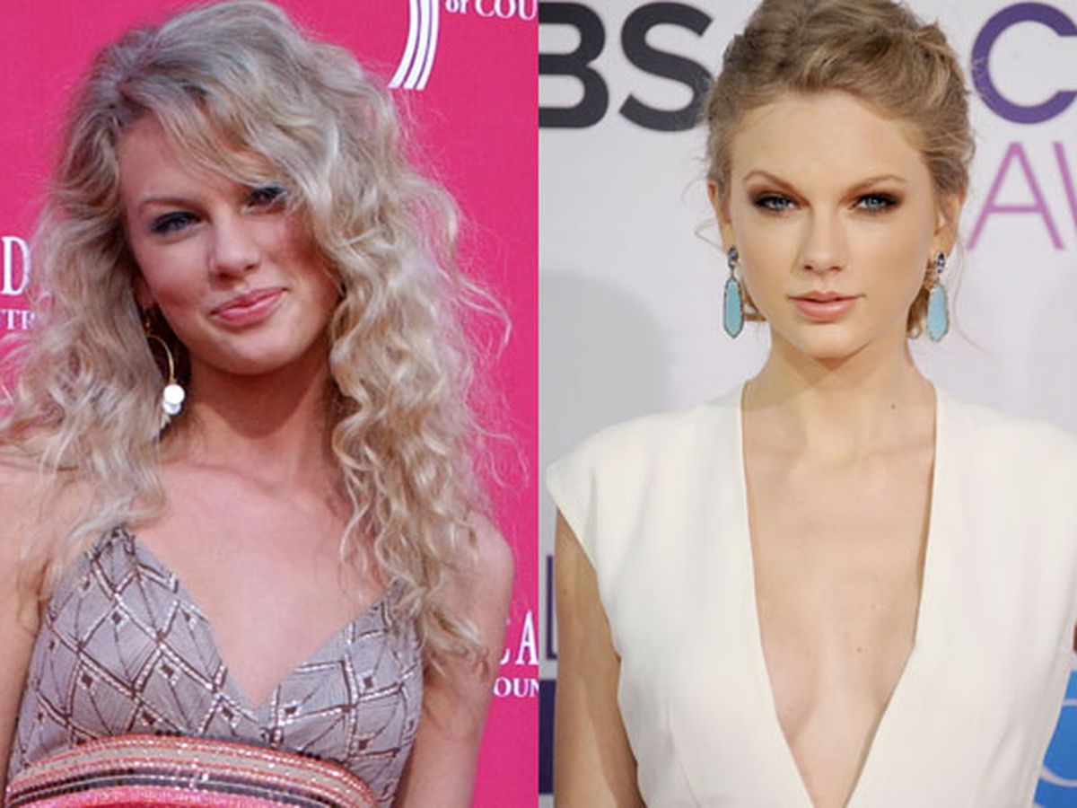 taylor swift before and after nose job