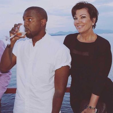 Kanye West and Kris Jenner.