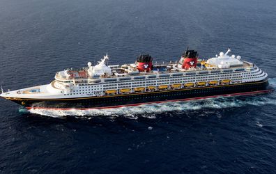 The Disney Wonder embodies the Disney Cruise Line tradition of blending the elegant grace of early 20th century transatlantic ocean liners with contemporary design to create a stylish and spectacular cruise ship. (Todd Anderson, photographer)