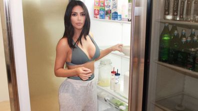 Inside Kim Kardashian's sleek and organised pantry