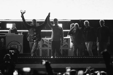 Oasis first reunion concert in Cardiff, Liam Gallagher and Noel Gallagher