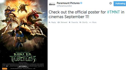 Ninja Turtles poster with 9/11 insinuations deleted from Twitter