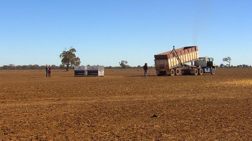 Towns in some of the worst affected areas of the state are starting to run out of water after months without rainfall. Picture: 9NEWS.