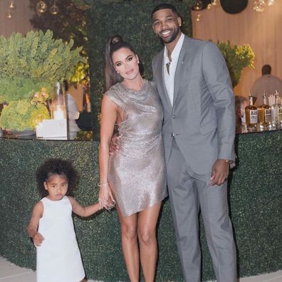 Khloé Kardashian, Tristan Thompson, daughter True, family, photo