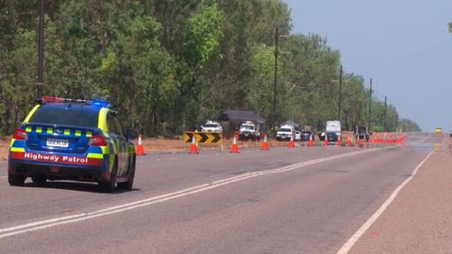 Police scoured bushland for evidence after a passerby found the woman's body.