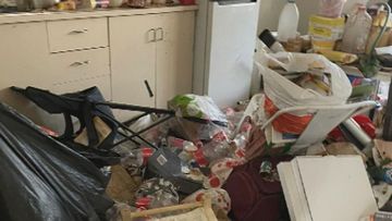 Rubbish at a Melbourne property