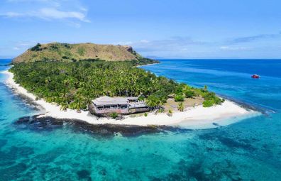 VOMO Island Fiji aerial island