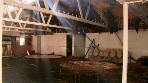 It took 25 firefighters to bring the blaze under control. (9NEWS)