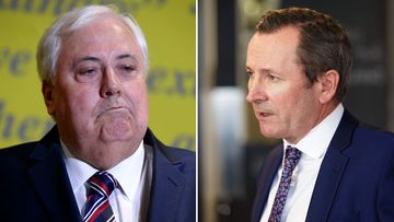 Clive Palmer and Mark McGowan.