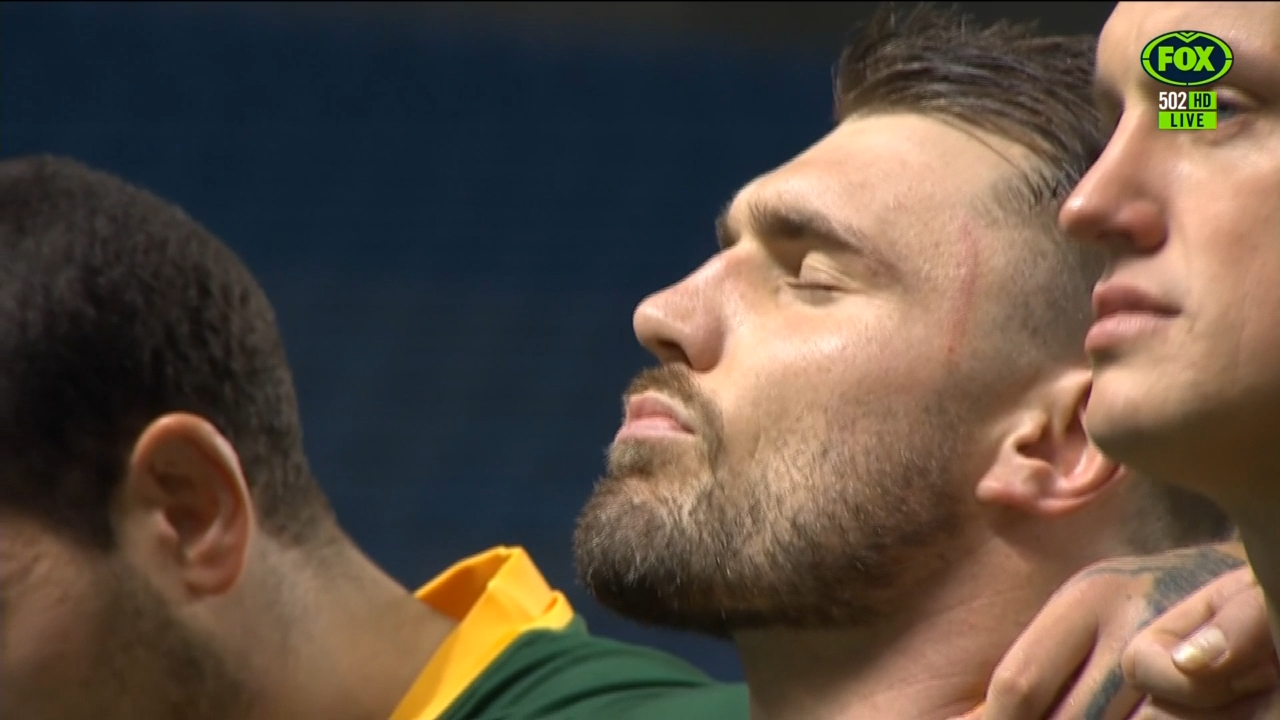 Kangaroos stars moved to tears during emotional tribute to Liam Hampson