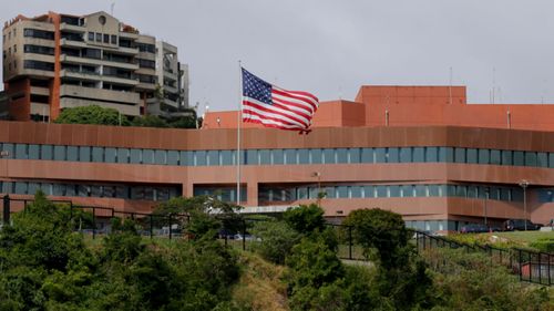 The US embassy in Caracas.